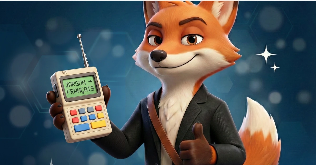 Image d'illustration mettant en scène Arnard le Renard en costume corporate