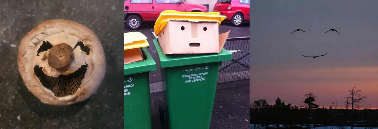 trois exemples de paréidolie