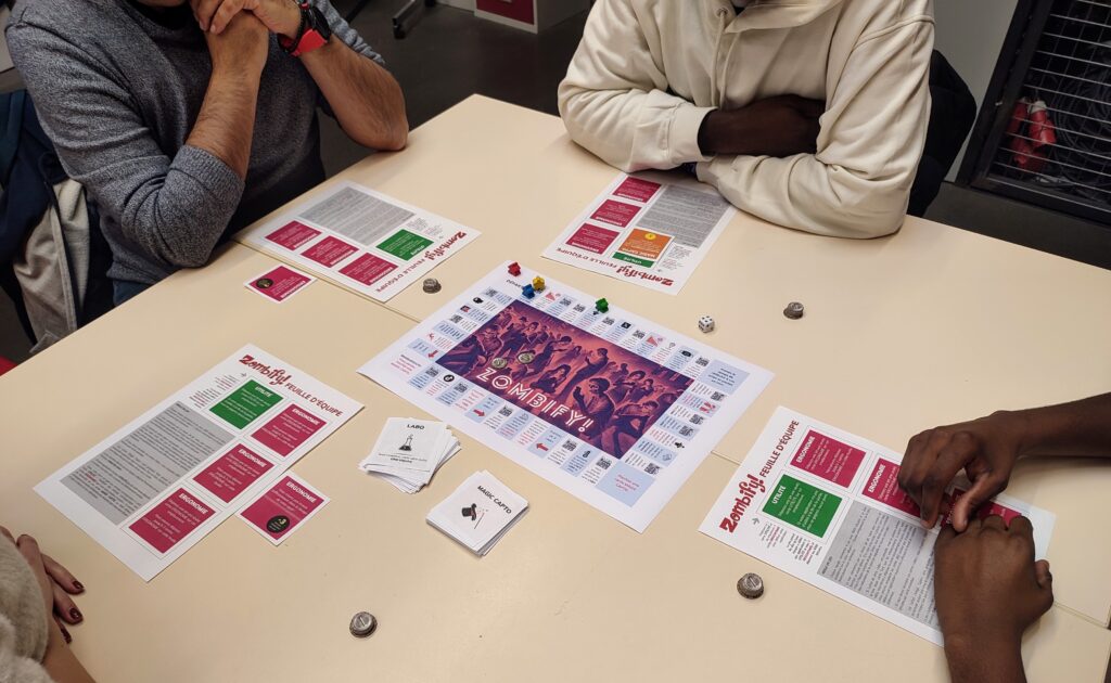 Photo du prototype de Zombify! en action