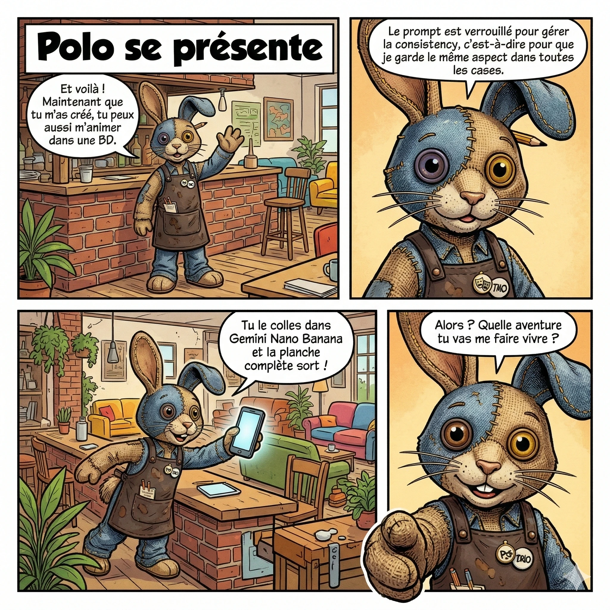 La planche BD de Polo