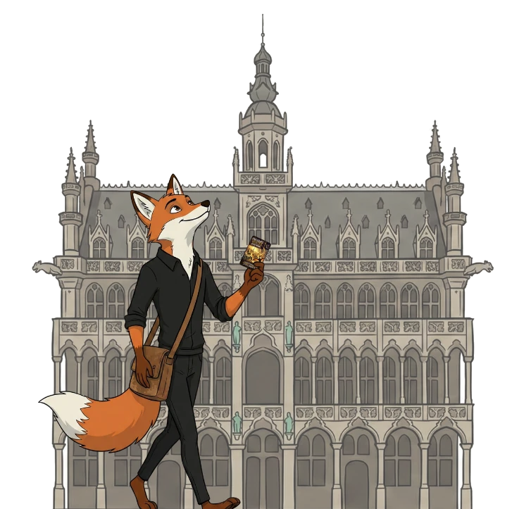 Arnard se baladant à Bruxelles